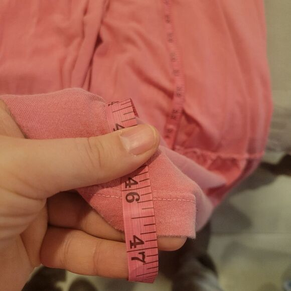 Anthropologie Sundry Pink Racer Back Tiered Ruffle Maxi Dress Size M - Picture 6 of 8